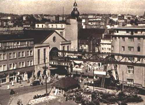 Schwebebahn am Döppersberg 1957