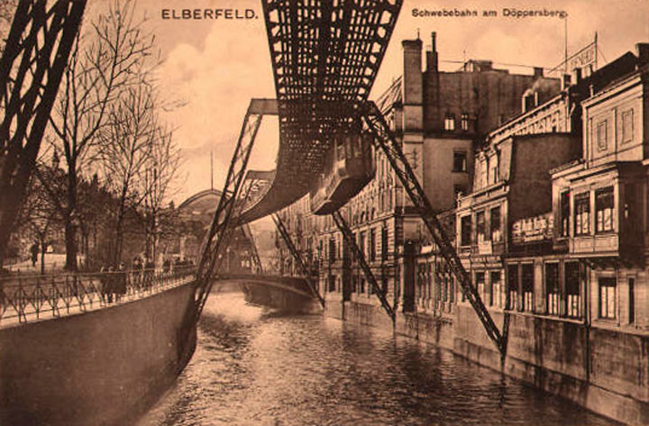 Schwebebahn am Döppersberg 1911
