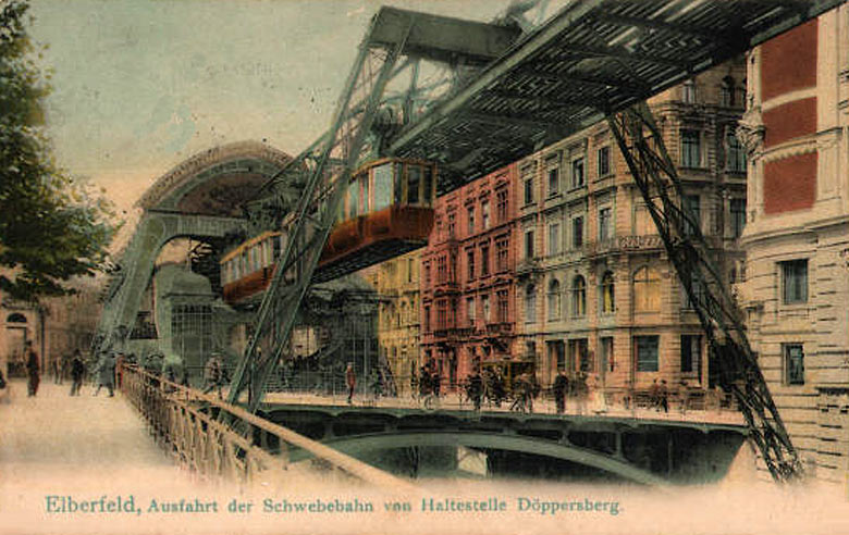 Schwebebahn am Döppersberg 1903