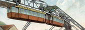 Schwebebahn über der Wupper